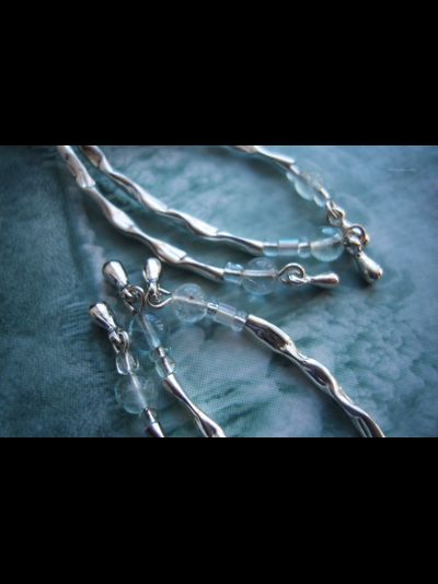 Бохо-серьги "Звон горного ручья"