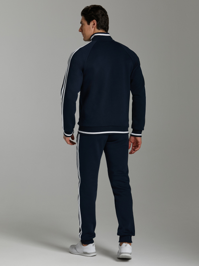 Теплый спортивный костюм СССР, 12SKM-1271 темно-синий