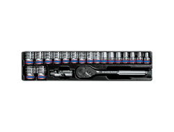 Набор торцевых головок 1/2" с принадлежностями, ложемент, 20 предметов KING TONY 9-4319MR