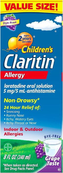 Claritin Children's Allergy Syrup - Антигистаминный сироп для детей от 2х лет