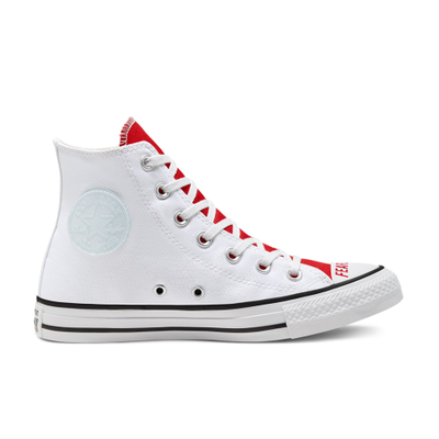 Converse white red cheap