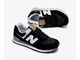New Balance 574 Черные с белым (Экозамша) новые