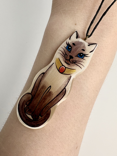 Кулон из селенита с ручной росписью, разные виды