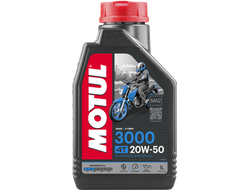 Масло моторное для 4-x тактных двигателей Motul 20W50 3000 4T SL/MA2 - 1 Л (107318)