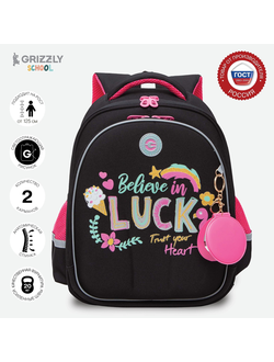 Рюкзак школьный GRIZZLY RAz-386-4 черный