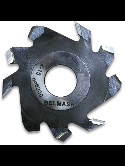 Фреза пазовая с подрезающими зубьями BELMASH 125х32х4 мм с переходным кольцом 32/30 мм