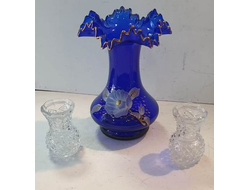 691-12/ Ваза стекло Чехия