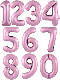 Шар-цифра 102 см Slim с гелием Фламинго