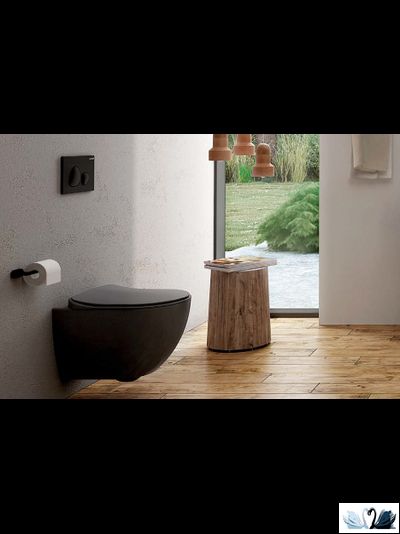 Чаша унитаза Creavit Free Antrasit FE320-00AM00E-0000 подвесная, с функцией биде, графит