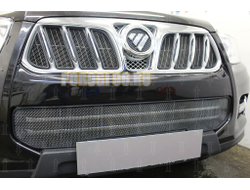 Защита радиатора Foton Sauvana 2015- black низ