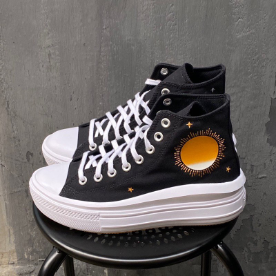 Кеды Converse Move Black White Orange