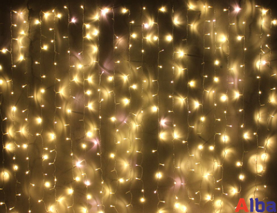 Занавес 2*1.5 м, ТЕПЛЫЙ БЕЛЫЙ, IP 65, мерцание