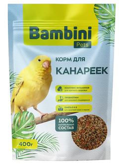Bambini Pets (Бамбини Петс) корм для канареек, 400 г