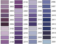 Мулине ПНК им Кирова цвета № 2001-2501