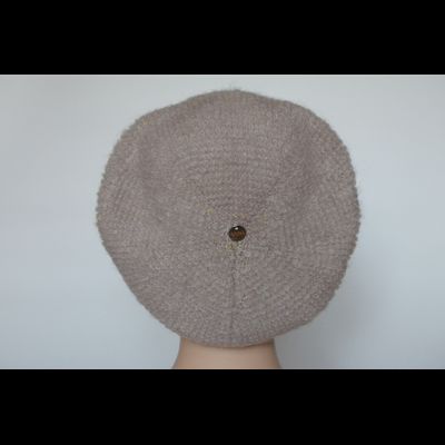 Женский вязаный берет с пряжкой Vizio Италия 6970 розовый