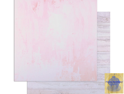 Фотофон двусторонний «Розовая штукатурка и доски», 45 * 45 см, картон 100 г/м