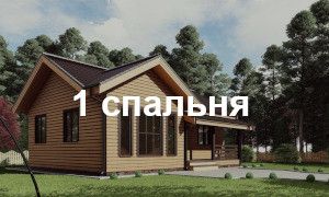 Проекты домов с 1 спальней