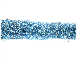 Toho 11/0 23 Transparent Silver-Lined Aquamarine / Прозрачный аквамарин с серебряной линией внутри