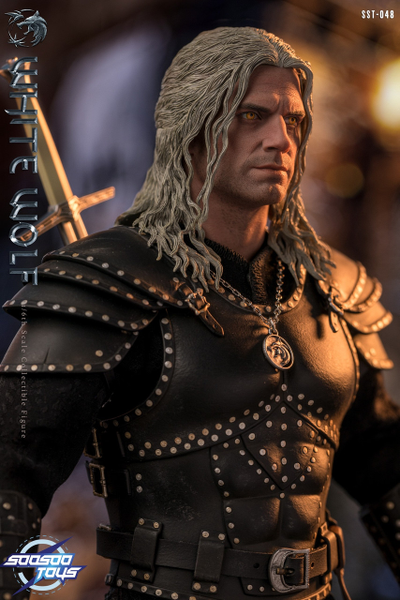 Ведьмак Геральт (Генри Кавилл, "The Witcher" Netflix) - КОЛЛЕКЦИОННАЯ ФИГУРКА 1/6 white wolf (SST048) - Soosoo toys