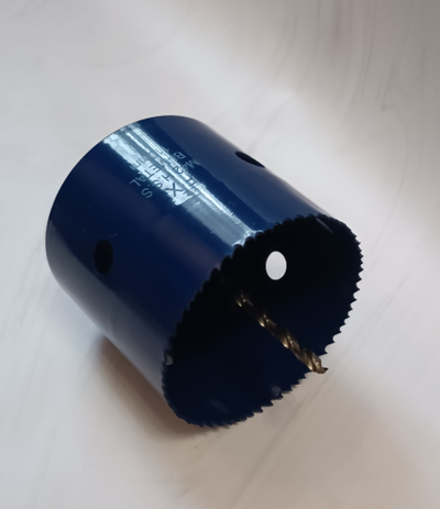 Коронка 76 мм по дереву, металлу, пластику биметаллическая глубина 100 мм