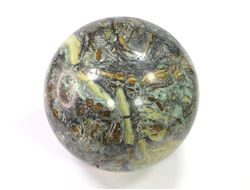 Редкость! Шар Гарниерит (Нумеит), Россия, Урал, Челябинская область (87 мм, 852 г) №18754