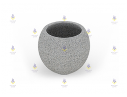 1667 Вазон «Шар» с мраморной крошкой