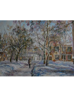 Пейзаж Зимней порой Круглова Ирина