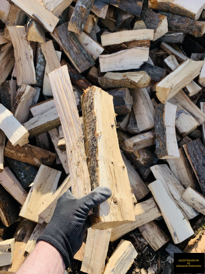 колотые дрова твердых пород навал