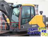 1166-00290, 1166-30200 Стекло лобовое нижнее Volvo EC140 EC210 EC240 EC290 EC360 EC460 1999-2003