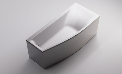 Astra-Form Ванна Скат Solid Surface правосторонняя 170/75 см белая матовая