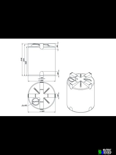 Емкость Экопром T 5000 л черная