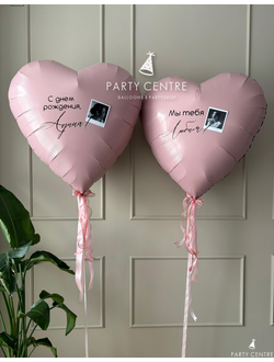 нежно розовые сердца с фото