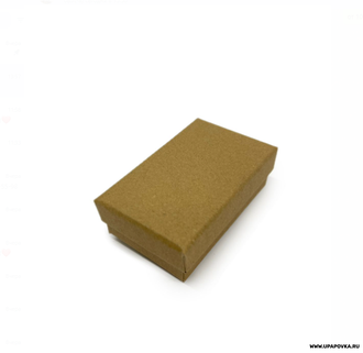 Коробка ювелирная Прямоугольная 7,5 x 4,5 см h - 2,5 см Крафт