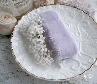 Бархатная лента Lilac Moon Velvet 2,5 см от производителя "Страна лент"