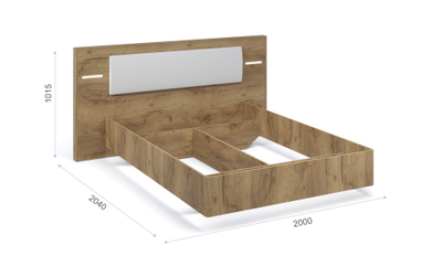 Спальня МИШЕЛЬ -  МИ 140 Кровать Дуб крафт золотой