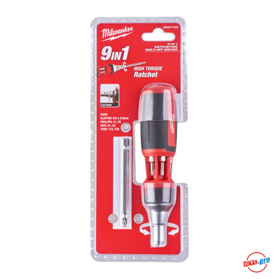 Отвертка универсальная с трещоткой 9 в 1 Milwaukee 4932471598