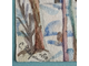"Зима. Из окна техникума" бумага акварель Хворостин С. 1925 год