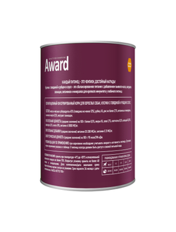 AWARD (Эворд) влажный корм (консерва) для собак, кусочки Говядина, Рубец 750 г