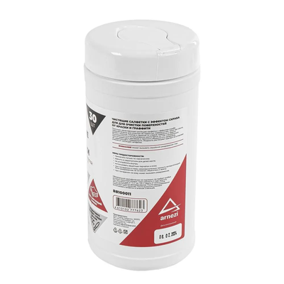 Салфетки влажные с эффектом скраба для очистки граффити и краски 30 шт ARNEZI R8100011