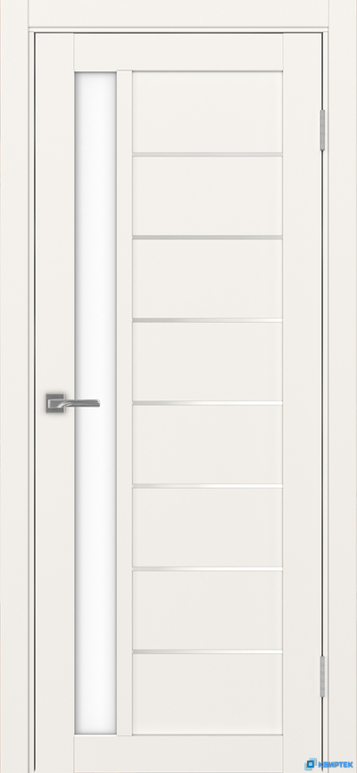 Дверь экошпон Турин 554АПП.21 Бежевый Молдинг SC Лакобель белый купить в Челябинске | КВИРТЕК