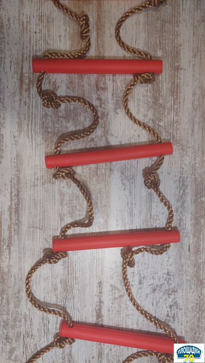 Пластиковая лестница веревочная 6 ступеней