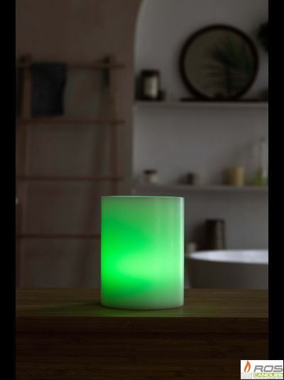 Гладкий парафиновый плафон для LED свечей - 11,7*15см