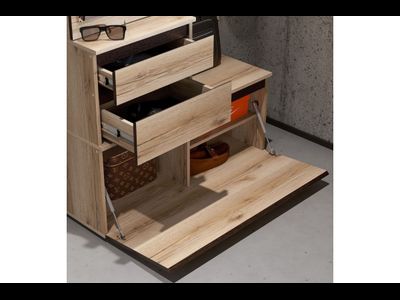 "Берген" Вешалка с зеркалом