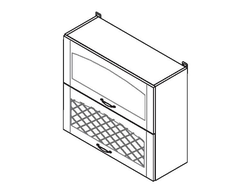 Кухонный Шкаф Равенна Фаби В80 решетка модерн
