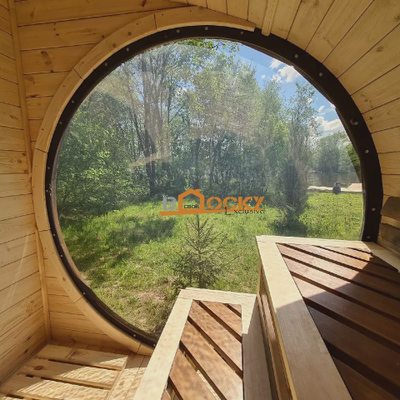 Овальная баня "ОКО", 4*2,2, 2 отделения