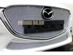 Защита радиатора Mazda 3 2016-2019 chrome низ PREMIUM
