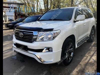 Передний обвес Toyota Land Cruiser 200 Executive White белый