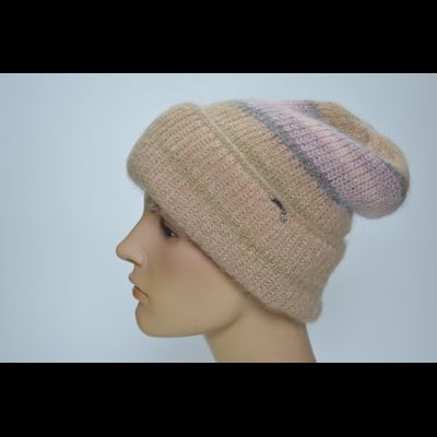 Vizio шапка Италия 1307 коричневая с отворотом