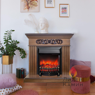 Электрокамин Кари LO с очагом Fobos