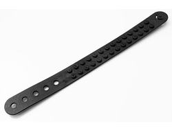 Bracelet with 2 x 14 Studs and 5 Holes, Black (66821 / 6290292)